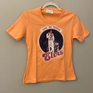 Orange Graphic Tee - Love Me Tender